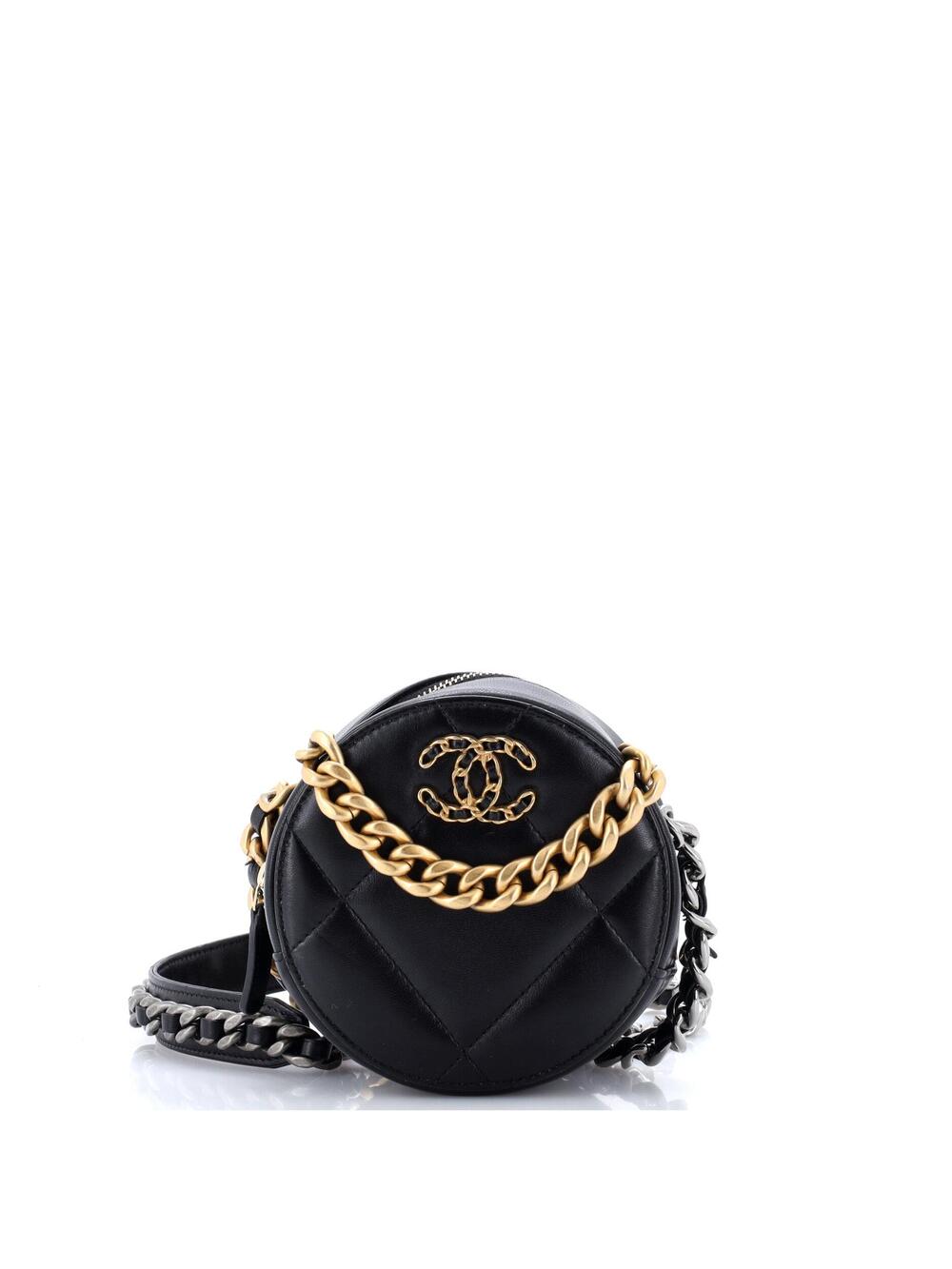 Chanel 19 Round Clutch With Chain #364644C24B